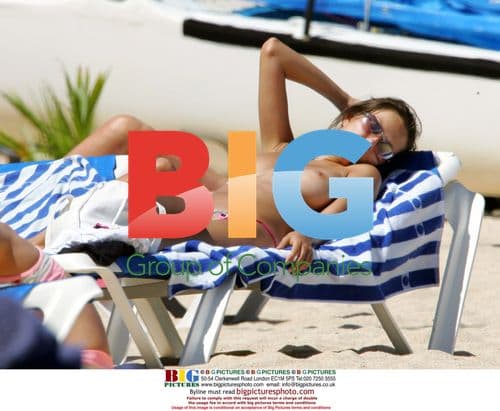 Anna Draganska relaxes in St Barths