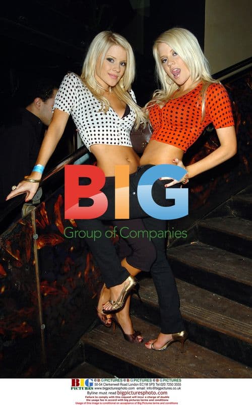 Two glamour girls celebrate Natalie Denning's birthday