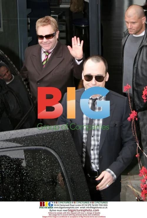 Sir Elton John Kisses Dog in West Hollywood