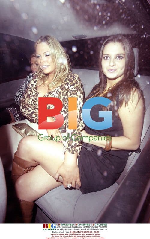 Big Brother stars Saskia at Embassy nightclub