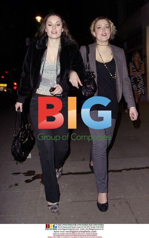 Hollyoaks stars night out in London