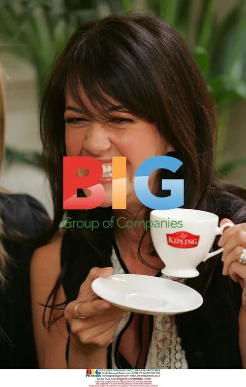 Sheree Murphy Poses with Mr Kipling Cup