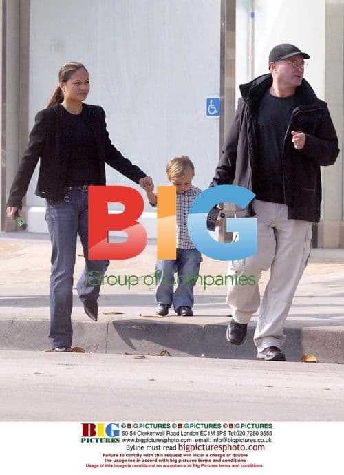 Phil Collins with Family on Sunset Strip