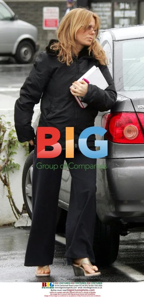 Pregnant Geri Halliwell visits California hospital