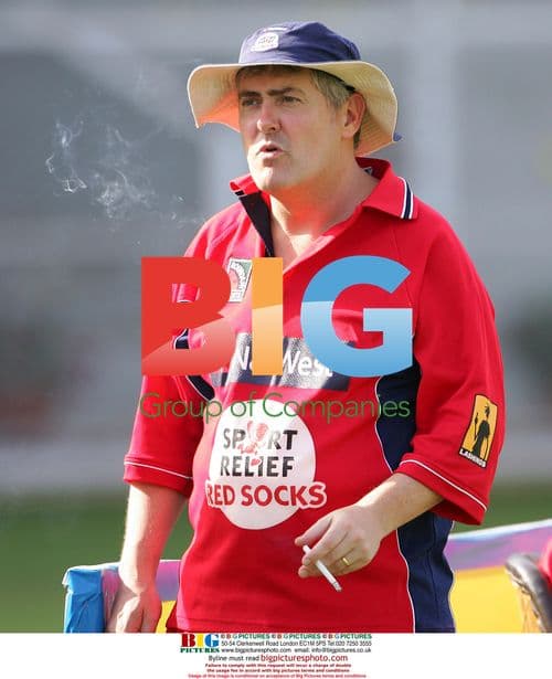 Nick Hancock at Sport Relief cricket match