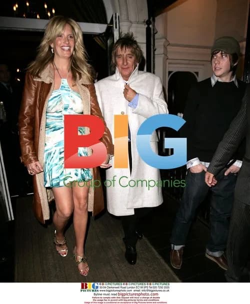 Rod Stewart Leaving Club with Penny & McFLY's Danny