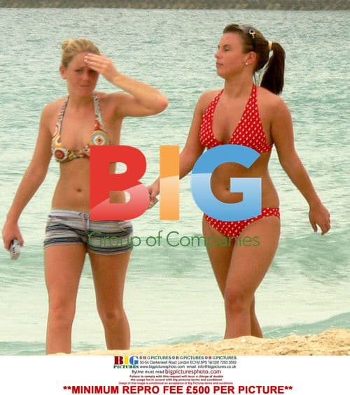 Coleen Mcloughlin in Polka Dot Bikini