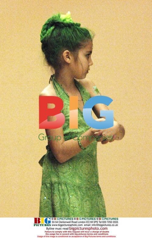 Teri Hatcher and daughter bowling for St. Patrick's Day