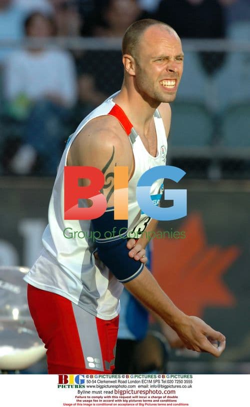 Dean Macey in 110m Hurdles