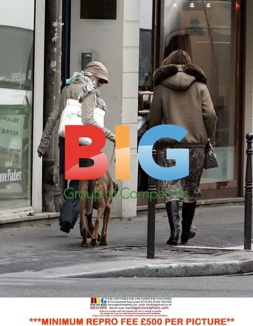 Kylie Minogue Strolls in Paris