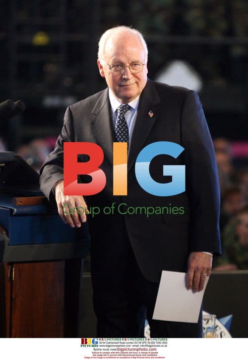 Vice President Dick Cheney at Scott Air Force Base