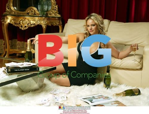 Actress Holly Mcguire Poses for 'Footballers Wives' Shoot