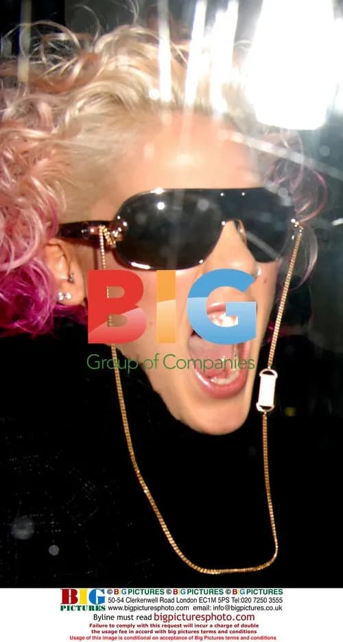 Singer Pink leaves album launch party