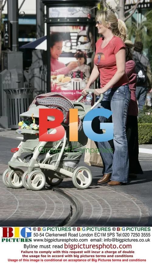 Penny Lancaster and son Alastair out shopping