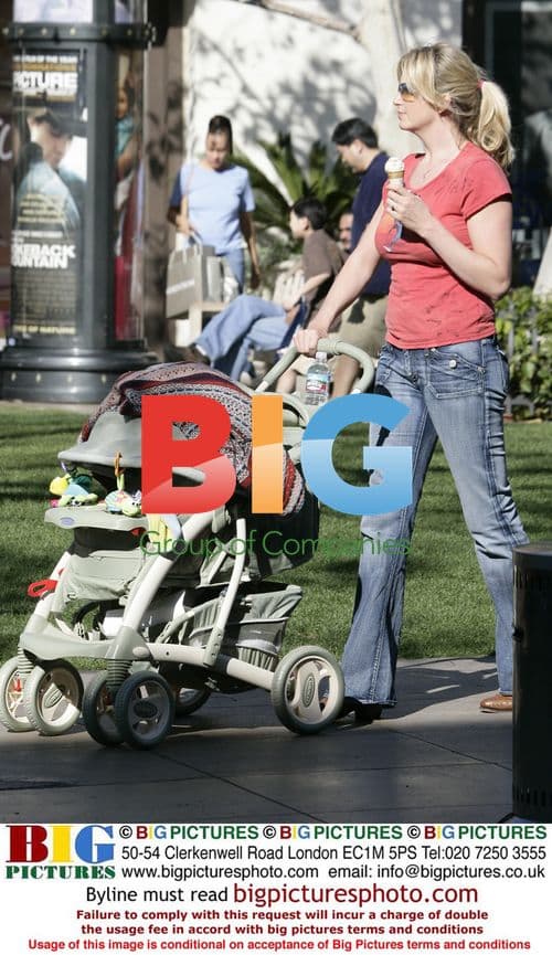 Penny Lancaster and son Alastair out shopping