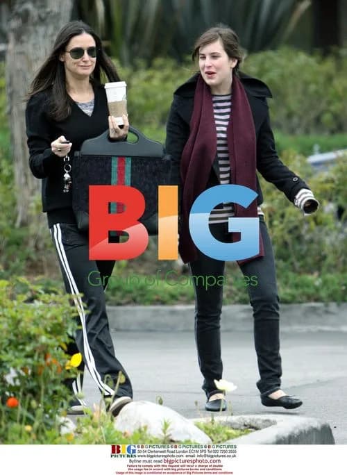 Demi Moore and daughter Scout in Beverly Hills