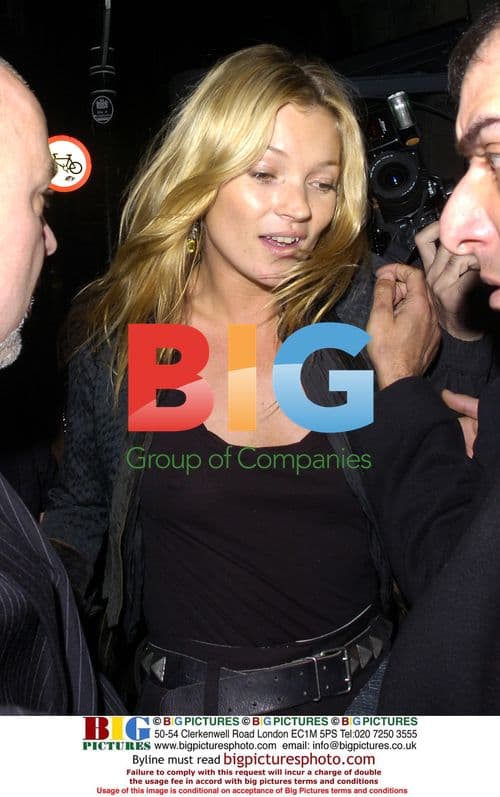 Kate Moss dines at J Sheekey's in London