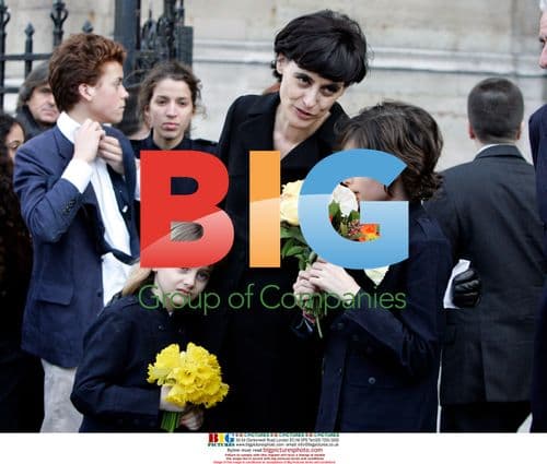 Funerals of Luigi d'Urso, husband of Ines de la Fressange