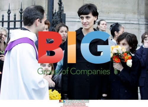 Funeral of Luigi d'Urso, husband of Ines de la Fressange