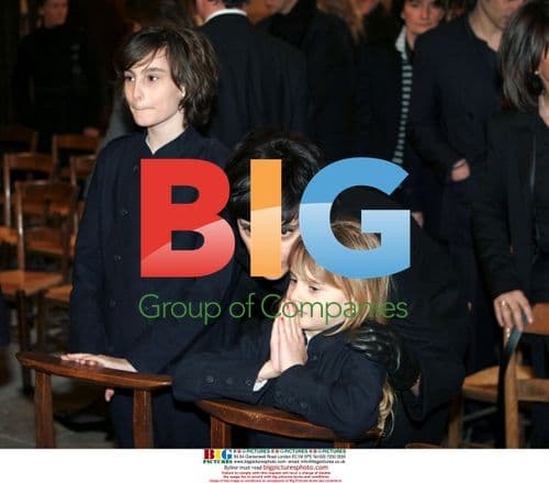 Ines de la Fressange at husband's funeral