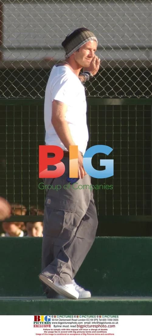 David Beckham with sons playing football in Madrid