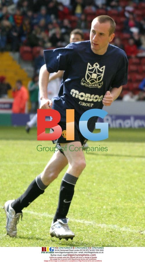 Andrew Whyment at Celebrity AllStars football