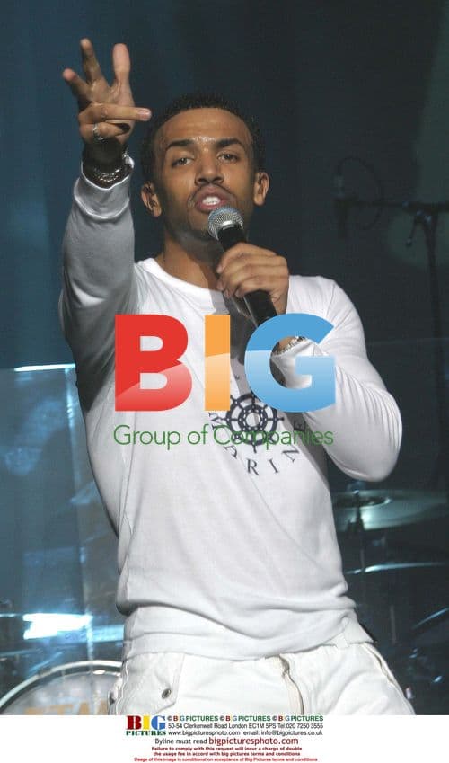 Craig David on stage at Manchester Apollo