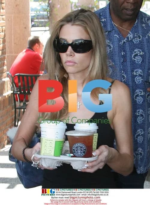 Denise Richards Goes for Coffee with Bodyguard