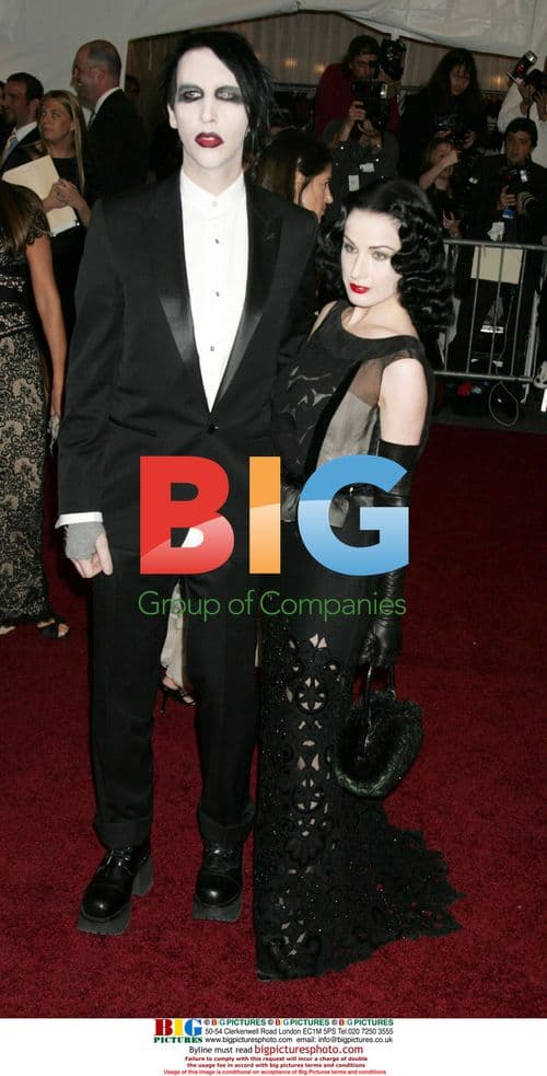 MARILYN MANSON and DITA VON TEESE at Met Gala