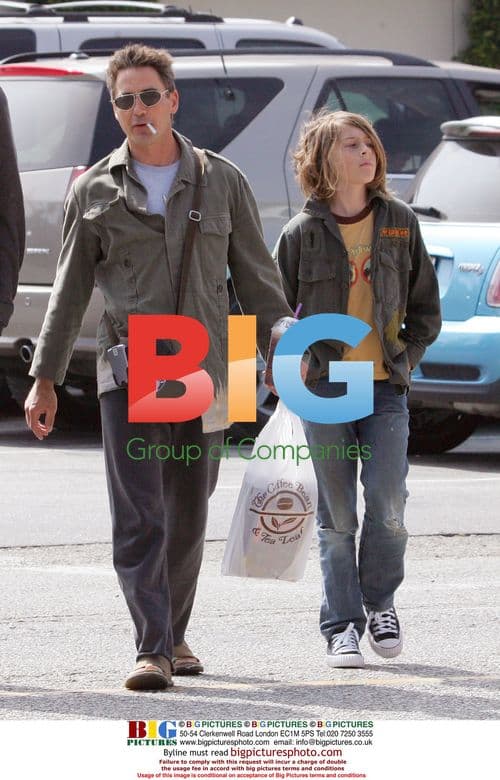 Robert Downey Jr. Out With Son in Malibu