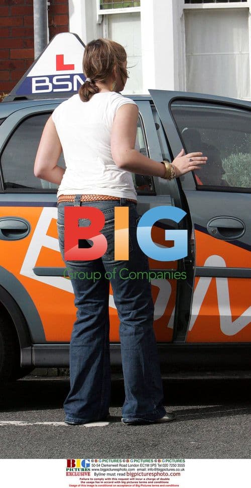 Charlotte Church Leaves Driving Lesson