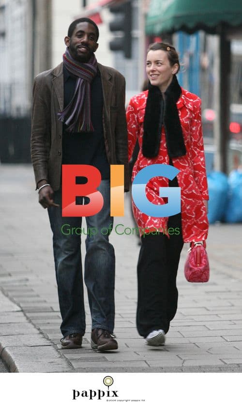 Olivia Williams with husband Rhashan Stone in London