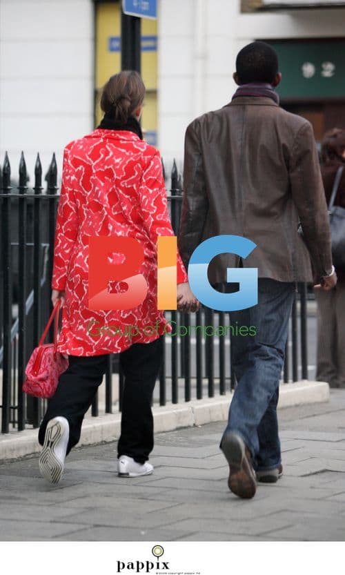 Olivia Williams and husband out in London
