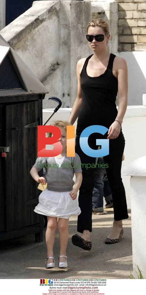 Kate Moss takes daughter Lila to friend's home