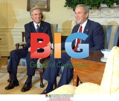 Uruguay's President Vazquez meets with President Bush