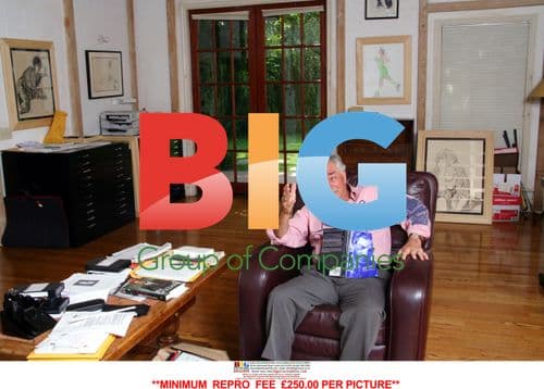 Peter Falk at Home in Beverly Hills