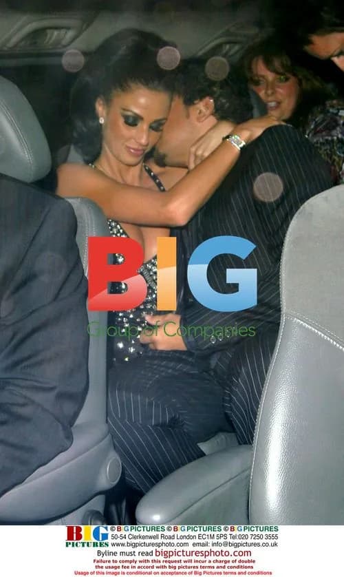 Peter Andre and Katie Price leave OK party