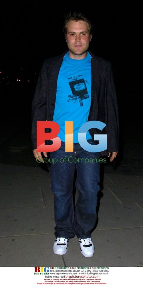 Daniel Beddingfield Leaving Biba Ball in London