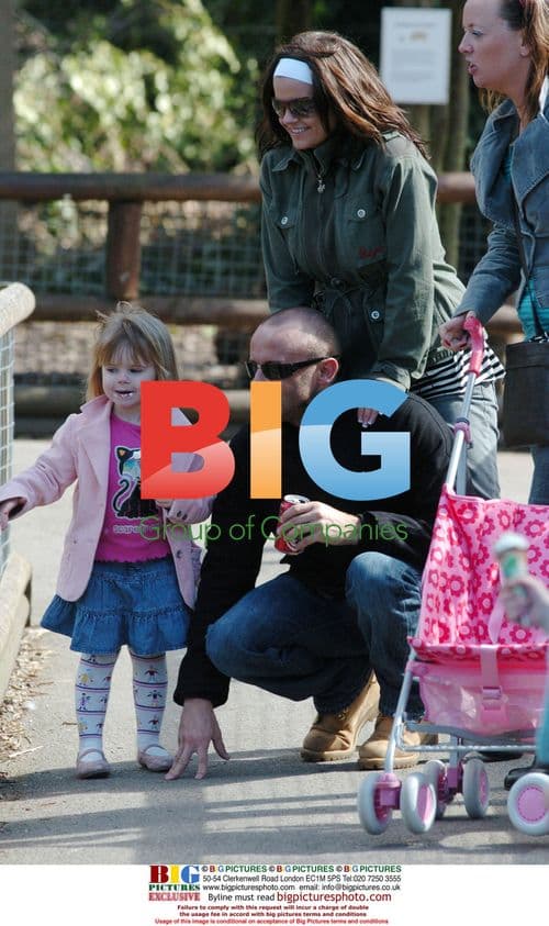 Kerry Katona and family at local park