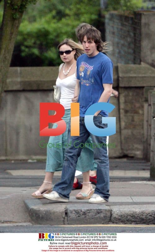 Jamie Davis out with girlfriend in London