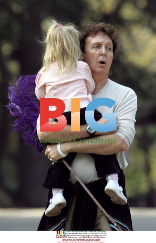 Paul McCartney enjoys park outing with daughter