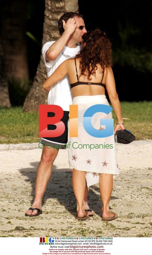 Robson Green and family on Caribbean holiday