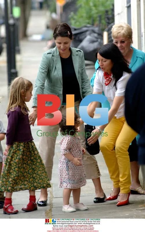 Sadie Frost with children at birthday party