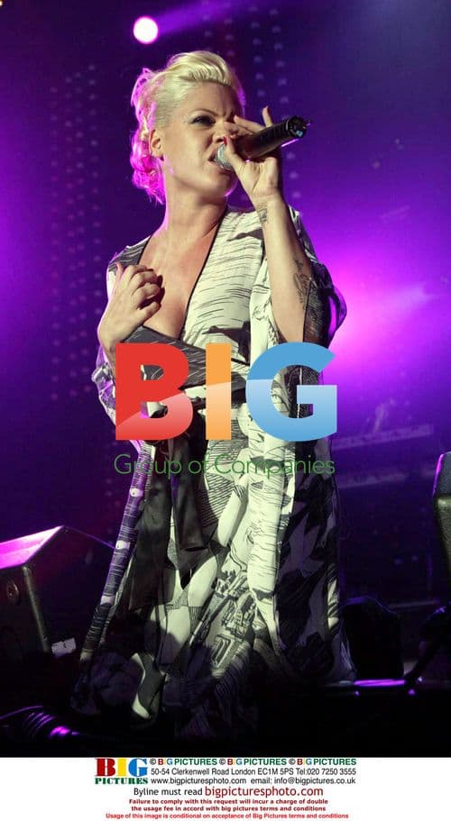 Singer Pink performs at Radio 1 Big Weekend in Dundee