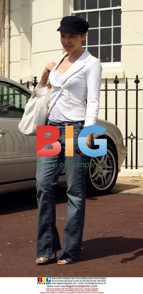 Kylie Minogue Leaves Hotel for Recording Session