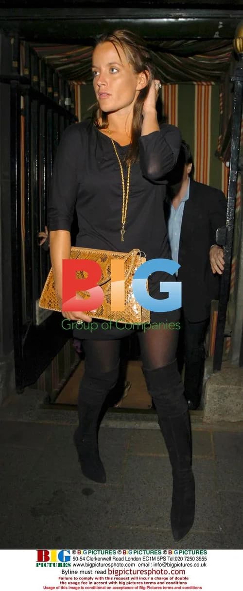 Davinia Taylor Leaving Charity Dinner