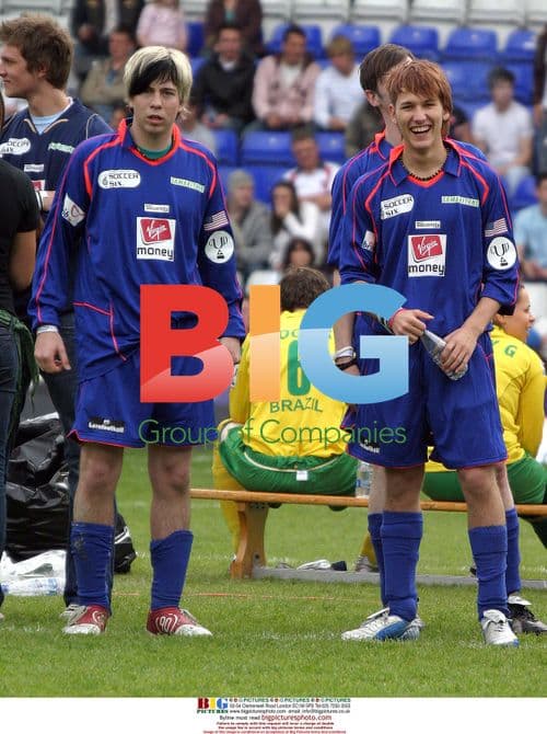 JAMES BOURNE and STEVE RUSHTON at Soccer Six