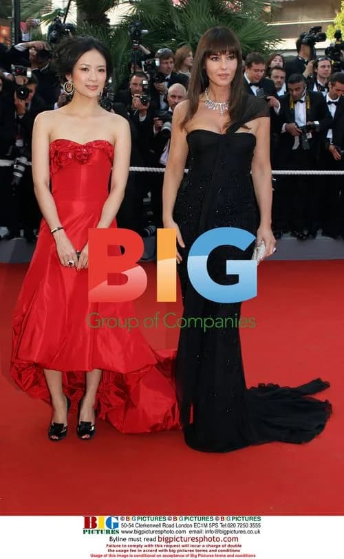 Zhang Ziyi and Monica Bellucci at Da Vinci Code Premiere