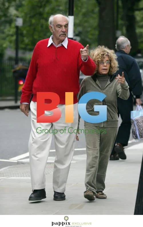 Sean Connery and Wife Micheline Stroll in London