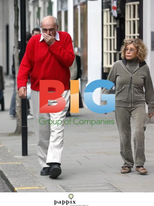 Sean Connery and Wife Stroll in London